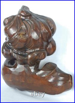 Fine Antique Vintage Wooden Angel Putti Winged Cherub Religious Santos SET of 2 Fine Antique Vintage Wooden Angel Putti Winged Cherub Religious Santos SET of 2