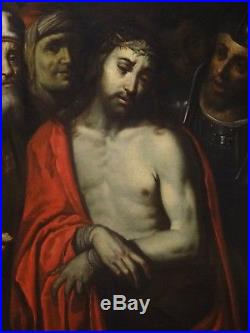 Fine Huge 16th Century Italian Old Master Ecce Homo Antique Oil Painting LIGOZZI