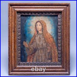 Framed Painting (Vintage), Christian Religious Icon of Saint Beatification