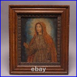 Framed Painting (Vintage), Christian Religious Icon of Saint Beatification