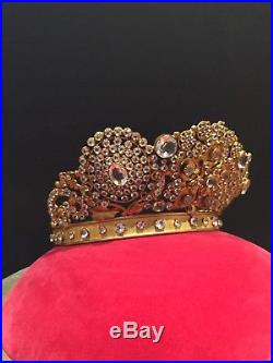 French 19th Century Antique Religious Santos Crown Tiara Coronet Wedding Vintage