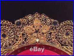 French 19th Century Antique Religious Santos Crown Tiara Coronet Wedding Vintage