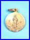 French-Antique-Pre-1920-Religious-14k-Virgin-Mary-Cherubs-Medal-Pendant-01-rlfo