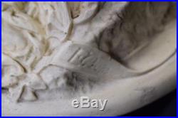 French Antique Religious Carved Meerschaum Carving By E. Cassier Descent Cross