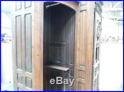 French Antique Religious Church Gothic Confessional 1800s