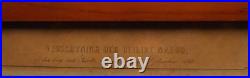 French Antique Religious Framed Lithograph Appearance of Our lady of the Salette