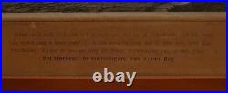 French Antique Religious Framed Lithograph Appearance of Our lady of the Salette