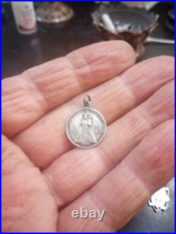 French, Antique Religious Pendant. Saint Virgin Mary, Lot Of 13 Different Ones