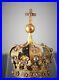 French-Antique-Religious-Royal-Crown-Diadem-Tiara-Crown-Ormulu-Brass-01-boen