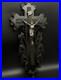French-crucifix-Wood-metal-Cross-Antique-Religious-Wood-1870s-Large-Altar-Rare-01-ib