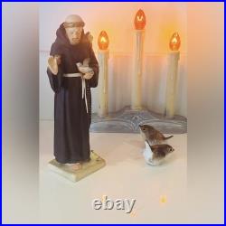 GOEBEL Porcelain Figure Fine Original Vintage Art Statue Saint Francis of Assisi