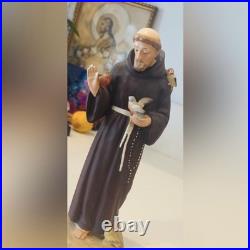 GOEBEL Porcelain Figure Fine Original Vintage Art Statue Saint Francis of Assisi