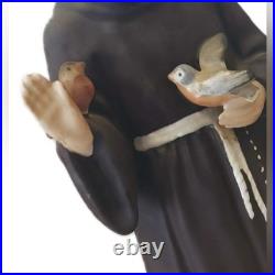 GOEBEL Porcelain Figure Fine Original Vintage Art Statue Saint Francis of Assisi