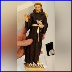 GOEBEL Porcelain Figure Fine Original Vintage Art Statue Saint Francis of Assisi