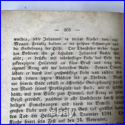 German 1843 Antique Christian Book The Saints in Their Walk Before God Wirth