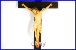 Giant Vintage Religious Crucifix Nun's Convent Wall Hanging Christus Cross 29