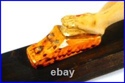 Giant Vintage Religious Crucifix Nun's Convent Wall Hanging Christus Cross 29