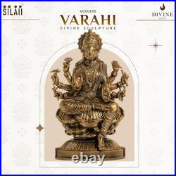 Goddess Varahi Amman Antique Bronze Sculpture 6 Inch Handcrafted Decor
