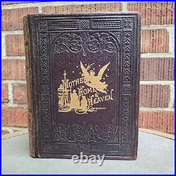 Golden Thoughts on Mother Home & Heaven Leather Book 1882