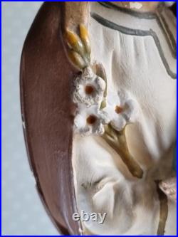 Gorgeous French antique Saint Joseph Jesus statue religious