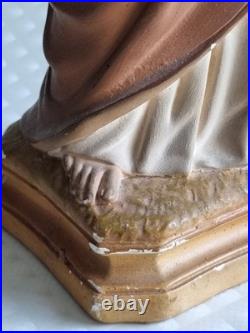 Gorgeous French antique Saint Joseph Jesus statue religious