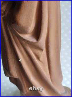 Gorgeous French antique Saint Joseph Jesus statue religious