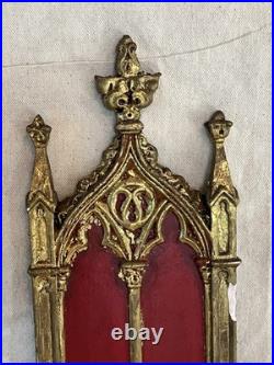 Gothic Revival Reliquary Shrine Wall Panel 19th Century Religious Antique Gothic Revival Reliquary Shrine Wall Panel 19th Century Religious Antique