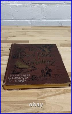 Gustave Dore Bible Gallery1883 Large Antique Book Gothic Religious Illustrations