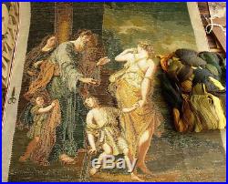 HUGE TRAMME Preworked Needlepoint Canvas KIT ART MASTERPIECE Religious ANTIQUE