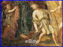 HUGE TRAMME Preworked Needlepoint Canvas KIT ART MASTERPIECE Religious ANTIQUE