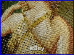 HUGE TRAMME Preworked Needlepoint Canvas KIT ART MASTERPIECE Religious ANTIQUE