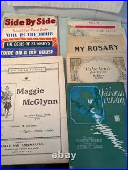 HUGE Vintage Antique Sheet Music Lot Of 74 From The Early To Mid 1900s NICE