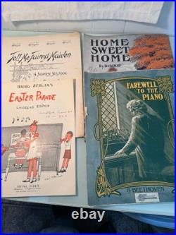 HUGE Vintage Antique Sheet Music Lot Of 74 From The Early To Mid 1900s NICE