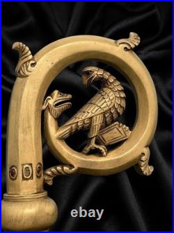 Handmade Religious Bishop Staff Antique Finish Crosier Foldable 72 Ceremoni