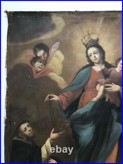 Huge 17th/18th Century Antique Oil painting on canvas Religious OLD MASTER