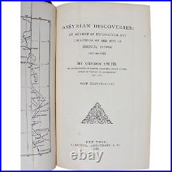 IRAQ ANTIQUITIES NINEVAH ASSYRIAN DISCOVERIES 1875 1st ED ANCIENT MOSUL FLOOD HC