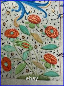 Illuminated Medieval Manuscript Leaf from a Book of Hours on vellum
