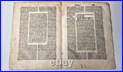 Incunabula 1495 Jezus enters Jeruzalem, hand-colored woodcut, old Bible