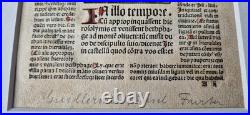 Incunabula 1495 Jezus enters Jeruzalem, hand-colored woodcut, old Bible