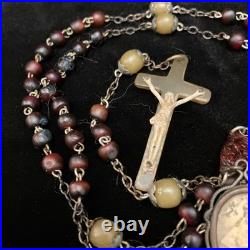 Irish Horn Rosary Antique Vintage 1900's Beautiful Catholic Prayer Religious