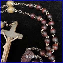 Irish Horn Rosary Antique Vintage 1900's Beautiful Catholic Prayer Religious