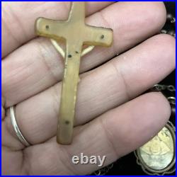 Irish Horn Rosary Antique Vintage 1900's Beautiful Catholic Prayer Religious