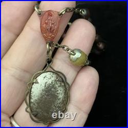 Irish Horn Rosary Antique Vintage 1900's Beautiful Catholic Prayer Religious