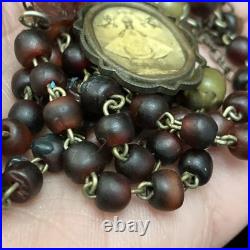 Irish Horn Rosary Antique Vintage 1900's Beautiful Catholic Prayer Religious
