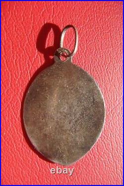 Jesus on Cross Handmade Rare Silver Old Antique Religious Medal Pendant