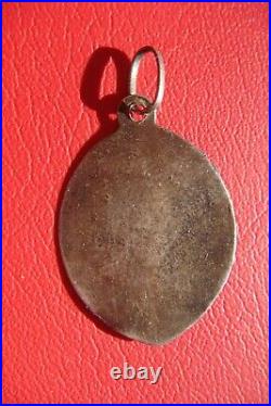 Jesus on Cross Handmade Rare Silver Old Antique Religious Medal Pendant