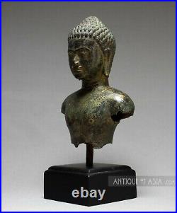 Khmer Antique Style Vishnu The Protector in Bronze, Cambodian 20cm/8 h