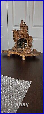 Korean wood shrine carving of Bodhisattva or another religious figure