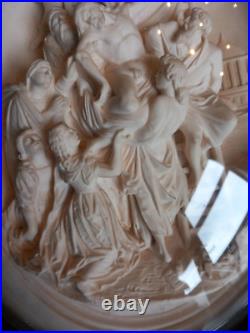 LARGE Antique Meerschaum Religious Relic, jesus from the cross