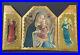 LARGE-Vintage-Italy-GOLD-Religious-ANGELS-TRIPTYCH-PLAQUE-Florentine-Antique-01-ityr